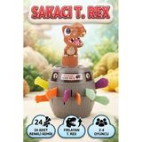 Ju-Rassic World Lisanslı Şakacı T-Rex Fıçı Oyunu - 24 Renkli Kemikli Heyecan Dolu Aile Ve Parti Oyunu