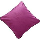 Ju Yaratıcı Tasarım Biyeli Kırlent Yastık Kılıfı Lila 50X50