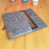 Ju Yaratıcı Tasarım Keçe Tablet Kılıfı Antrasit Apple Samsung Asus Lenovo Casper Tüm Markalara Uyumlu