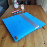 Ju Yaratıcı Tasarım Keçe Tablet Kılıfı Mavi Apple Samsung Asus Lenovo Casper Tüm Markalara Uyumlu - XXL