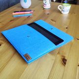 Ju Yaratıcı Tasarım Keçe Tablet Kılıfı Mavi Apple Samsung Asus Lenovo Casper Tüm Markalara Uyumlu