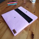 Ju Yaratıcı Tasarım Keçe Tablet Kılıfı Pembe Apple Samsung Asus Lenovo Casper Tüm Markalara Uyumlu