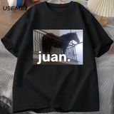 Juan Aptal At Balkon Dank Meme Grafik T Shirt Komik Adam O Boyun Rahat Kısa Kollu Tee 2797 - Siyah - XL