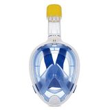 Jucarvo Mask-Full Face Design Seaview 180 ° View with Anti-Fog and Anti-Leak Technology-Cutting-EDGE Easy Breathing Design Perfect for Adults and Youth-yenilikçi No-Mouthpiece Tubeless Design tıkaç Reflex with Tubeless kaynaklı tasarım S/M Mavi