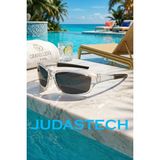 Judas L33 Polarize Sürüş Spor Aktivite Unisex Güneş Gözlüğü - Şeffaf - Siyah