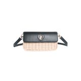 Juicy Couture Kadın Juicy Hasır Omuz Çanta - Siyah/Bej