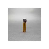 JUIWI 5 ADET 1 CC AMBER ÇUBUKLU CAM ŞİŞE PLASTİK TIPALI BOŞ GÜL YAĞI HACI MİSİ ŞİŞESİ KOKU ESANS ŞİŞESİ