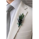 jujü Damat yaka çiçeği, damat cep çiçeği, yeşil yaka çiçeği, damat yaka iğnesi