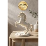 Jüjü Design Şaha Kalkan At Heykeli Dekoratif Masaüstü Ofis ve Salon Objesi 25 cm