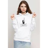 Jujutsu Kaisen Anime Gojo Satoru Beyaz Kadın 3İp Kapşonlu Sweatshirt