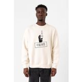 Jujutsu Kaisen Anime Gojo Satoru Ekru Erkek 2ip Sweatshirt