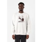 Jujutsu Kaisen Anime Long Beyaz Erkek 2ip Sweatshirt