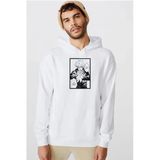 Jujutsu Kaisen Anime Satoru Gojo Lets Get A Little Crazy Beyaz Erkek 3İp Kapşonlu Sweatshirt