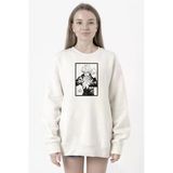 Jujutsu Kaisen Anime Satoru Gojo Lets Get A Little Crazy Beyaz Kadın 2ip Sweatshirt