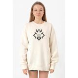 Jujutsu Kaisen Anime Sukuna Ryomen Unleash Ekru Kadın 2ip Sweatshirt