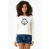 Jujutsu Kaisen Anime Sukuna Ryomen Unleash Ekstra Uzunkol Sweatshirt Ekru