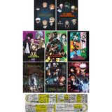 Jujutsu Kaisen ve Kahramanlık Akademim Orijinal Gerekli Şeyler 8'li Defter-Not Defter-Bloknot Seti