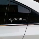 Juke Yan Cam Sticker Oto Kapı Çıkartma Tuning oto 20 cm x 7 cm yazı 307