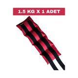 Jukon 1.5 Kg x 1 Adet Toplam 1.5 Kg El ve Ayak Bilek Ağırlığı Kas Güçlendirici Kum Ağırlık Torbası Bordo