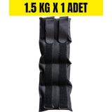 Jukon 1.5 kg x 1 Adet Toplam 1.5 kg El ve Ayak Bilek Ağırlığı Kas Güçlendirici Kum Ağırlık Torbası Siyah