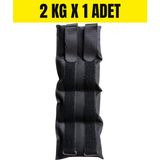 Jukon 2 Kg x 1 Adet Toplam 2 Kg El ve Ayak Bilek Ağırlığı Kas Güçlendirici Kum Ağırlık Torbası Siyah
