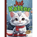 Jul Katter Målarbok för Barn 4-8 år: Coola Jul Katter för barn att färglägg | för pojkar och flickor