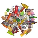 Juland 40 ADET Minyatür Mini Bira İçecekleri Dekorasyon Bebek Evi Bira Bardağı Karışık Şarap Reçine Setleri Simülasyon Anında Model Sahne Sofra Takımı Oyuncak Bebek Ev – Rastgele Desen