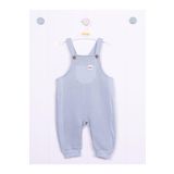 Julayla Cep Detaylı 3 İplik Bebek Salopeti mint 6-9 AY