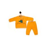 Julayla Erkek Bebek Timsah Desenli Eşofman Takım 3-6/6-9/9-12/18-24 Ay HARDAL 6-9 AY