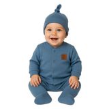 Julayla İnterlok 3lü Erkek Bebek Takımı İNDİGO 3-6 AY