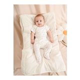 Julayla Jakarlı Baskılı Çıt Çıtlı Bebek Takımı mavi 1-3 AY
