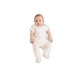 Julayla Jakarlı Baskılı Çıt Çıtlı Bebek Takımı mavi 9-12 Ay
