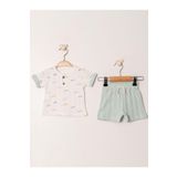 Julayla Jakarlı Örme 2'li Bebek Takımı (3-6 AY / 6-9 AY / 9-12 AY / 18-24 AY) mint 3-6 AY