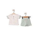 Julayla Jakarlı Örme 2'li Bebek Takımı (3-6 AY / 6-9 AY / 9-12 AY / 18-24 AY) mint 9-12 Ay