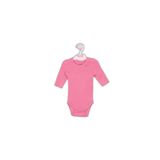 Julayla Kidaxi Uzun Kollu Çıtçıtlı Bebek Body Pembe 1-3 AY