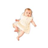 Julayla Organic Sertifikalı Nakışlı Kız Bebek Elbise-1