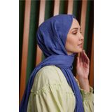 Julia Lauren Kadın Bambu Kraş Şal Indigo Mavi - 26