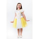 Julia Style Kız Çocuk The Rainbow Kısa Kollu Dantel Abiye Elbise