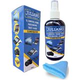 Juliano Televizyon, Kamera, Tablet, Gözlük, Led, Ekran, Laptop, Bilgisayar, Cep Telefonu, Koruyucu ve Parlatıcı Doğal Temizleme, Temizlik Seti – 250 ml Temizleyici