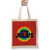 Julius Erving - Basketball Gifts Vintage Retro Rainbow Quotes For Boys And Ddad Bez Çanta Uzun Saplı - Açık Bej - 40 X 40