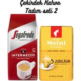 Julius Meinl & Segafredo Çekirdek Tadım Paketi 1000 gr Jubilaum & Zanetti Intermezzo - 1 kg - Çekirdek Kahve