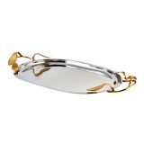 Jumbo 52 cm Leaf Oval Tepsi