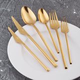 Jumbo 5500 12 Kişilik 84 Parça Titanyum Gold Çatal Kaşık Bıçak Takımı