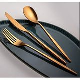Jumbo 5800 Apollo Titanyum Bronz 12 Kişilik 84 Parça Çatal Kaşık Bıçak Takımı Altın