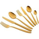 Jumbo 9400 Titanyum Gold 12 Kişilik 84 Parça Paslanmaz Çelik Çatal Kaşık Bıçak Takımı