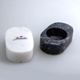 Jumbo Ascella Mermer Kapaklı 2'li Baharatlık 9X6X3 cm - Renkli