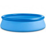 Jumbo Büyük Boy Şişme Havuz, 2.44 Metre Çaplı Aile Havuzu, 3 Katmanlı Dayanıklı PVC UV Güneşe Dayanıklı, Çift Yönlü Hava Akışlı Yetişkin Çocuk Ev Balkon Bahçe Yazlık İçin Jumbo Büyük Boy Şişme Havuz