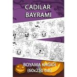 Jumbo Cadılar Bayramı Dev Boyama Kağıdı 60CM x 250CM