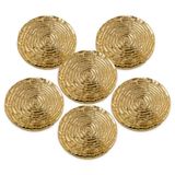 Jumbo Carina Wavy 4'lü 10 cm Bardak Altlığı