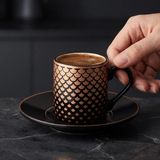 Jumbo Cinder 6 Kişilik Kahve Fincan Takımı - Renkli